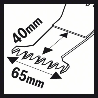      Bosch BIM AIZ 65 BSB Hard Wood 40 x 65 mm 2608662017 (2.608.662.017)